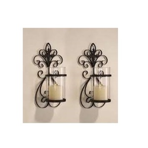 Home Interior Living Room Iron Metal <b>Candle</b> Sconce Wedding Decoration <b>Candle</b> <b>Holder</b> for Interior Living Room <b>Wall</b> - Product Image 4