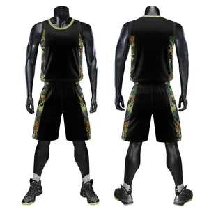 Conjunto de Baloncesto Premium al por Mayor para Hombre, Talla Grande, Transpirable, de Poliéster, Uniforme de Equipo, Impresión Personalizada, Económico, 2025 - Product Image 2