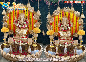 Mariage traditionnel Ganesha idole pour Foyer décor Unique mariage hindou événement entrée décor à la mode mariage bienvenue Ganesha décor - Product Image 4