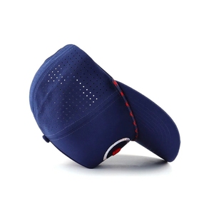 Casquette de golf personnalisée par le fabricant, bleu marine, 5 panneaux, avec broderie exclusive, casquette snapback sport - Product Image 4