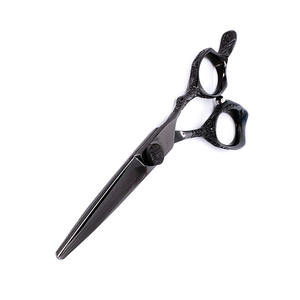 Tijeras de Peluquería Profesionales con Tornillo Ajustable, Tijeras de Corte de Pelo para Salón, Recubrimiento Negro, Hoja Recta y Afilada - Product Image 3