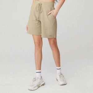 Women's High-Waist Cotton Jogger Shorts-Breathable Summer Casual Sport Sweat <b>Drawstring</b> Pocket Custom Logo Print High Street - Product Image 5