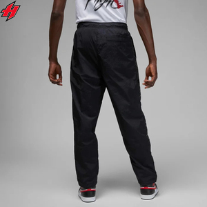Pantalones deportivos personalizados de nailon para hombre, pantalones cortavientos de poliéster de cintura alta de alta calidad, impermeables a rayas - Product Image 5