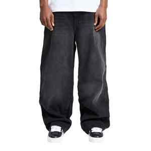 Pantalones Vaqueros de Hombre Estilo Urbano, Vintage, Deslavados, Casuales, Holgados, Unisex, de Mezclilla - Product Image 1