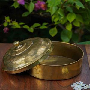 หม้อผงทองเหลืองประดับตกแต่งบนโต๊ะสำหรับเก็บขนมหวานภาชนะใส่อาหารแห้ง - Product Image 2