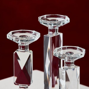 Porte-bougie en verre tendance, élégant et moderne, parfait pour la décoration de la maison, le salon, la chambre à coucher et comme centre de table élégant - Product Image 2