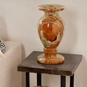 Vase à fleurs en pierre moderne écologique naturel de haute qualité fabriqué en marbre luxueux léger en gros d'onyx - Product Image 4