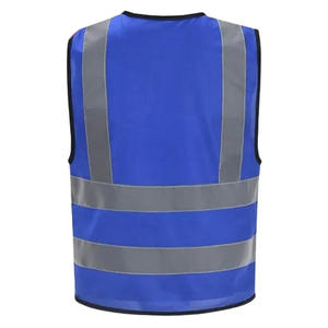 Pakistan Usine En Gros Gilet De Sécurité Orange Polyester pour L'usure Extérieure avec Strass Technics OEM Service Disponible - Product Image 4