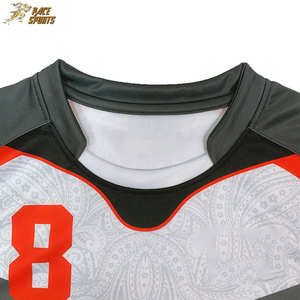 Tenues de rugby grande taille, respirantes, confortables, manches courtes, vêtements de football, qualité durable, design personnalisé, 100% - Product Image 6