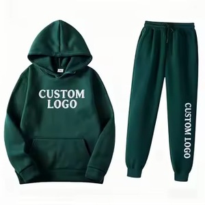 ชุดกีฬาแบบมีฮู้ดสำหรับฤดูหนาว ยูนิเซ็กซ์ 2 ชิ้น ผ้าฟลีซคอตตอน 100% แฟชั่นออกกำลังกาย Process Impex - Product Image 6