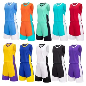 ชุดเล่นบาสเก็ตบอลสำหรับผู้ชายชุดฝึกบาสเก็ตบอลมีกระเป๋าสองด้านชุดเล่นกีฬาเด็กและผู้ใหญ่พิมพ์ตัวเลข F - Product Image 1
