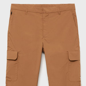 High Quality <b>Men's</b> Casual Stretch <b>Cargo</b> <b>Trousers</b> Comfortable Thermoregulating Lightweight Flat Design Tobacco <b>Brown</b>-Wholesale - Product Image 2