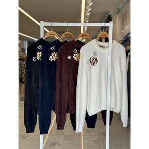 Suéter de Felpa Premium para Invierno, Estilo Casual con Accesorios-1367 - Product Image 3