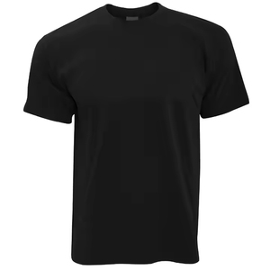 T-shirt en polyester/coton tricoté 3D gaufré, uni, écologique, à séchage rapide et respirant pour homme, avec logo personnalisé et impression en gros - Product Image 5