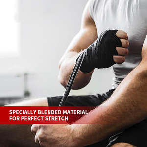 Enveloppes de main de boxe personnalisées pour les combattants couleur noire enveloppes de main de boxe BoxingLife FightGearPersonalized - Product Image 4
