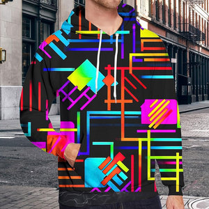 Sweat à capuche unisexe décontracté imprimé respirant de haute qualité pour l'hiver, 100 % polyester polaire, coupe classique, couleurs personnalisées - Product Image 3