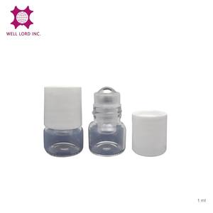 Tamaño de viaje 1mL Contenedor de vidrio roll-on Muestra de fragancia de perfume vacía con conveniente Tipo de sellado roll-on - Product Image 1