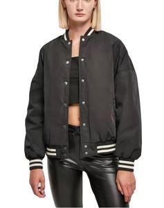 แจ็กเก็ตบอมเบอร์ผ้าซาตินสำหรับผู้ชายแจ็กเก็ตเบสบอลปักอักษรสำหรับผู้ชายดีไซน์ตามสั่ง - Product Image 6