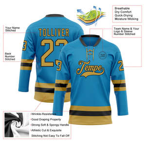 Jersey de Hockey Profesional Personalizado de Alta Calidad, Transpirable y de Secado Rápido, Servicio OEM, Uniforme de Hockey sobre Hielo Sublimado para Equipos - Product Image 3