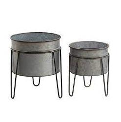 Maceta de flores decorativa para exteriores de gran tamaño de Metal hecha a mano, diseño clásico con acabado brillante para la decoración del hogar, Hotel y jardín - Product Image 4