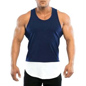 Entrenamiento Gimnasio Fitness Moda Nuevo diseño Camiseta sin mangas Ropa deportiva Contraste de color Camiseta sin mangas Ropa de verano para hombres High Street - Product Image 1