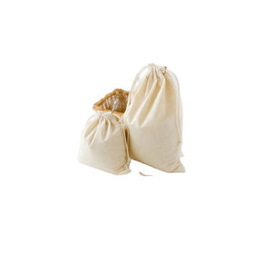 2026 Best Quality 100% Pure Cotton <b>Drawstring</b> Gift Bags Eco-Friendly Jute Folding Wedding Function Bags on Sale at Best Price - Product Image 1