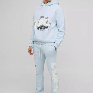 Chándales con capucha con gráfico de ajuste regular personalizado para hombre, ropa informal, chándal transpirable y cómodo para hombre - Product Image 1