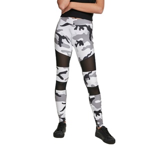 Ladies Camouflage Tech <b>Mesh</b> Yoga Leggings High Waist Gym Fitness Sports <b>Pants</b> for Workout & Training Activewear - Product Image 1
