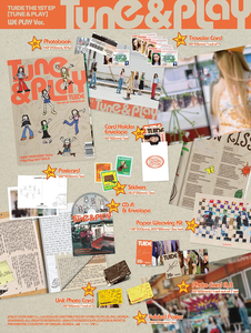 TUIDE TUNE PLAY 1er EP Álbum [Versión WE PLAY] Set de CD + Photobook + Photocard + Pegatinas + Póster Plegable (SUN KISS) K-Pop Música Coreana Debut - Product Image 2