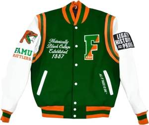 Chaquetas universitarias bordadas con estampado personalizado de alta calidad, chaqueta de béisbol personalizada para hombre, chaqueta universitaria de gran tamaño a la venta - Product Image 6