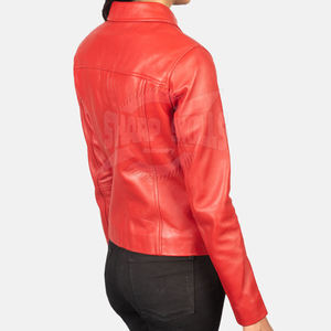 Chaqueta de cuero de alta calidad para mujer MOQ bajo chaqueta de cuero transpirable para mujer recién llegado chaqueta de cuero para mujer - Product Image 4