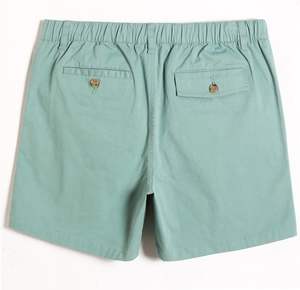 Pantalones cortos informales de algodón de corte clásico para hombre, cintura elástica con múltiples bolsillos, uso diario, traje de verano para caminar - Product Image 2