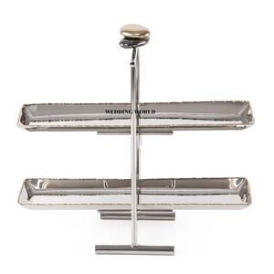 Plateau à Chocolat à Deux Niveaux Plaqué Or Forme Rectangle Plateau à Chocolat Fait Main Classique Élégant Vente en Gros Nouveau Plateau à Chocolat - Product Image 4