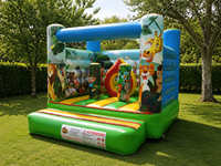 Aire de jeux gonflable professionnelle 3x3x2 m – Château gonflable en PVC – Utilisation professionnelle en extérieur/intérieur – Conforme aux normes européennes