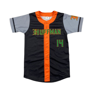 Maillots de baseball en polyester à impression numérique respirante - Product Image 4