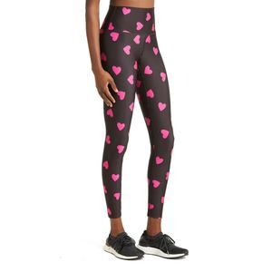 ชุดโยคะออกกำลังกายลำลองเอวสูงสำหรับผู้หญิง สีพื้น ผ้าโพลีเอสเตอร์/คอตตอน ระบายอากาศดี ขายส่ง - Product Image 3