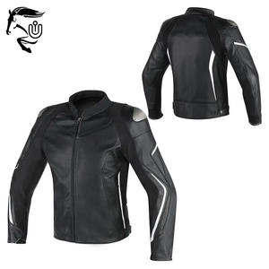 แจ็กเก็ตหนังสำหรับแข่งมอเตอร์ไซค์ขี่มอเตอร์ไซค์สไตล์ใหม่แนวสตรีทคุณภาพสูงกันลมและระบายอากาศได้ดี - Product Image 4