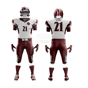Dernier design respirant et personnalisable, ensembles d'uniformes de football américain 100 % polyester à manches courtes pour hommes, vente en gros, meilleur prix, offre spéciale - Product Image 1