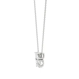 Collier pendentif Toi Et Moi en diamant Eternal Bond - Product Image 3