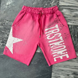 กางเกงขาสั้นกันเหงื่อสำหรับผู้ชายกางเกงขาสั้นพิมพ์ลายวินเทจสำหรับฤดูร้อน - Product Image 1