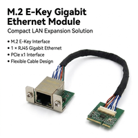Module LAN Gigabit RJ45 EM01 M.2 E-Key PCIe *1, adaptateur d'extension pour PC industriel, mini PC, système embarqué