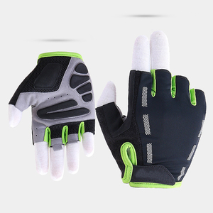 Recién llegado, guantes de Ciclismo de medio dedo personalizables, diseño multicolor con logotipo personalizado, Color sólido de alta calidad superior 100% - Product Image 3