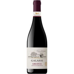 Galassi Sangiovese Appassimento Romagna DOC Red <b>Wine</b> 750ml Richly Concentrated Italian <b>Wine</b> 6 Bottles Per Box - Product Image 1