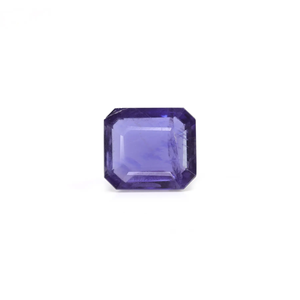 Iolite (Neeli) 4,3 carats, diamant vert taille émeraude, facetté, poli, certifié IGI, pour la fabrication de bijoux, pierre lâche, trou de 1 mm - Product Image 1