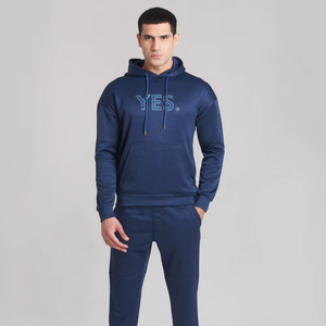 Survêtement de haute qualité 100% coton bouffée impression Logo survêtement pull surdimensionné à capuche tenue décontracté survêtement pour hommes - Product Image 1