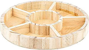 Plato decorativo de madera hecho a mano para servir y exhibir - Product Image 2