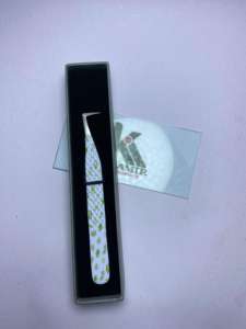 Pince à épiler professionnelle en acier inoxydable pour extensions de cils, revêtement papier, volume, vente chaude, disponible dans notre entrepôt - Product Image 5