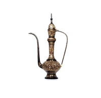 Théière turque en métal de conception de lieu historique avec ensemble de tasses pot de service de thé de café comprenant un plateau, nouvel arrivage