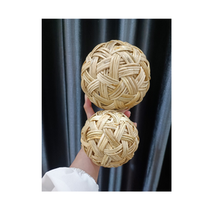 Produits tendance chauds 2025 ballons de football en rotin Sepaktakraw ronds naturels taille personnalisée du Vietnam - Product Image 2