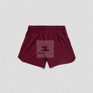 กางเกงขาสั้นเล่นกีฬาของผู้ชายแบบปรับแต่งได้เอวยางยืดปิดแบบลำลองลายทึบเป็นมิตรกับสิ่งแวดล้อม - Product Image 4